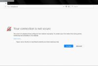 Cara Mengatasi Your Connection is Not Secure Pada Google Chrome & Firefox