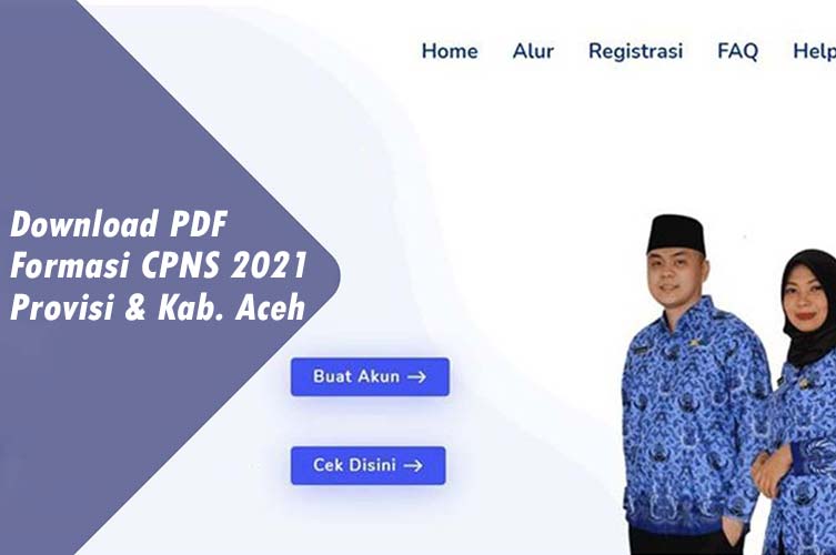 Download Formasi CPNS 2021 PDF Provinsi dan Kabupaten Aceh