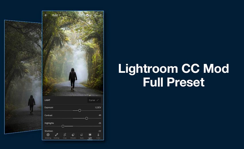 Download Lightroom CC Mod Full Pack 1200 Preset Premium Unlocked