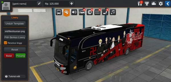 Livery BUSSID Keren Anime 03