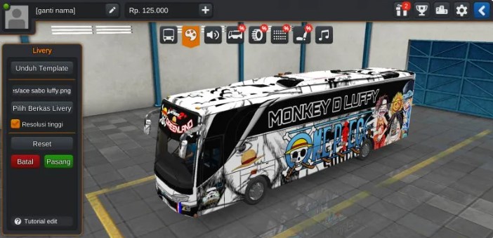 Livery BUSSID Keren Anime 12