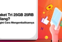 Paket Tri 25GB 25RB Hilang
