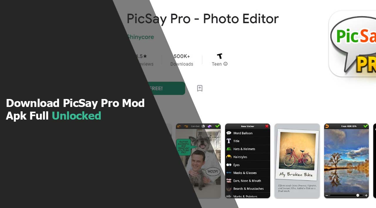 Download PicSay Pro Mod Apk Full Unlocked Versi Terbaru