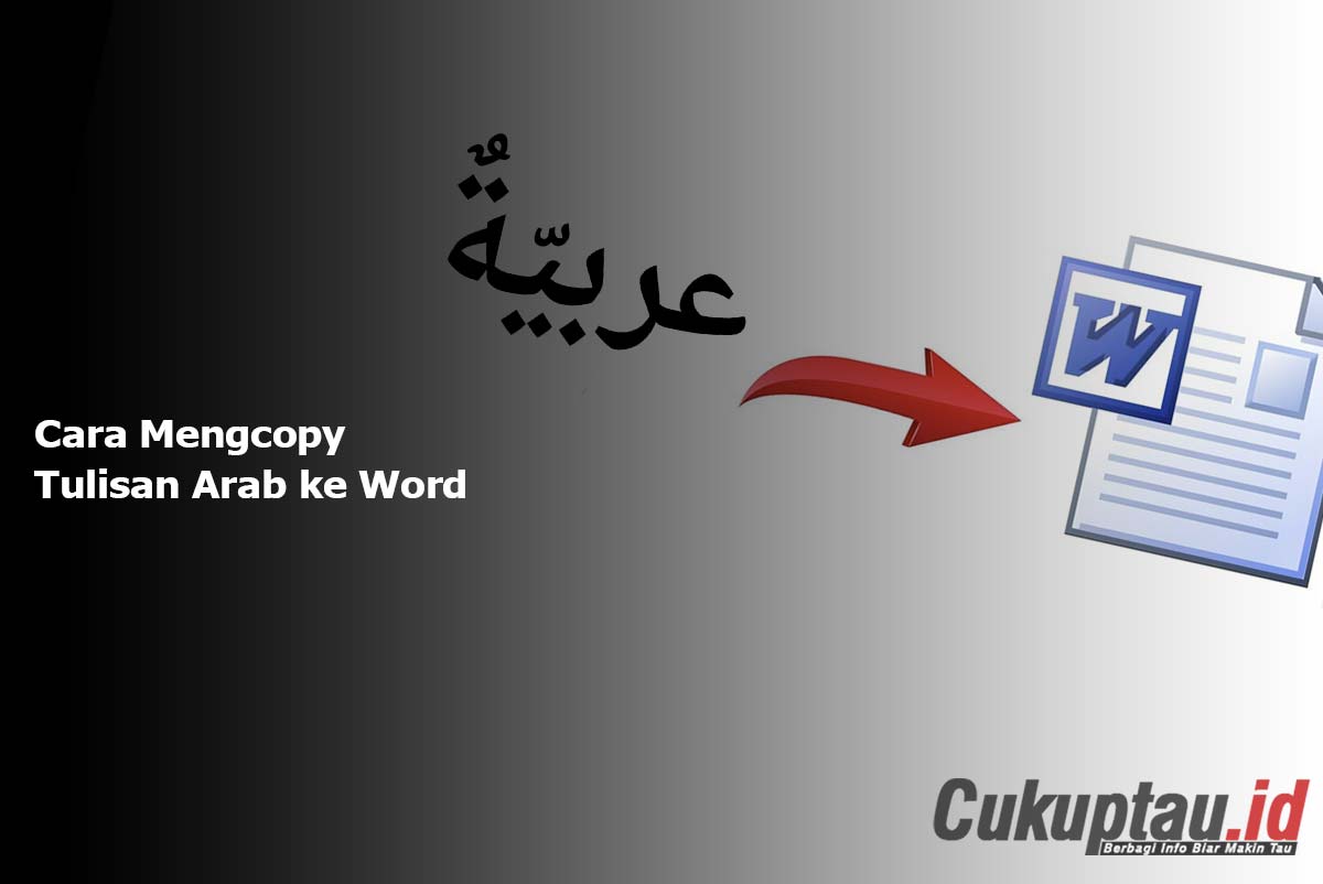 cara copy paste tulisan arab