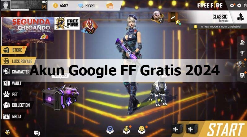 Akun Google FF Gratis 2024